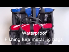 Outdoor Fishing Tackle Set Bag Bait Metal Jig Lure Polyest Backpack Tackle Box